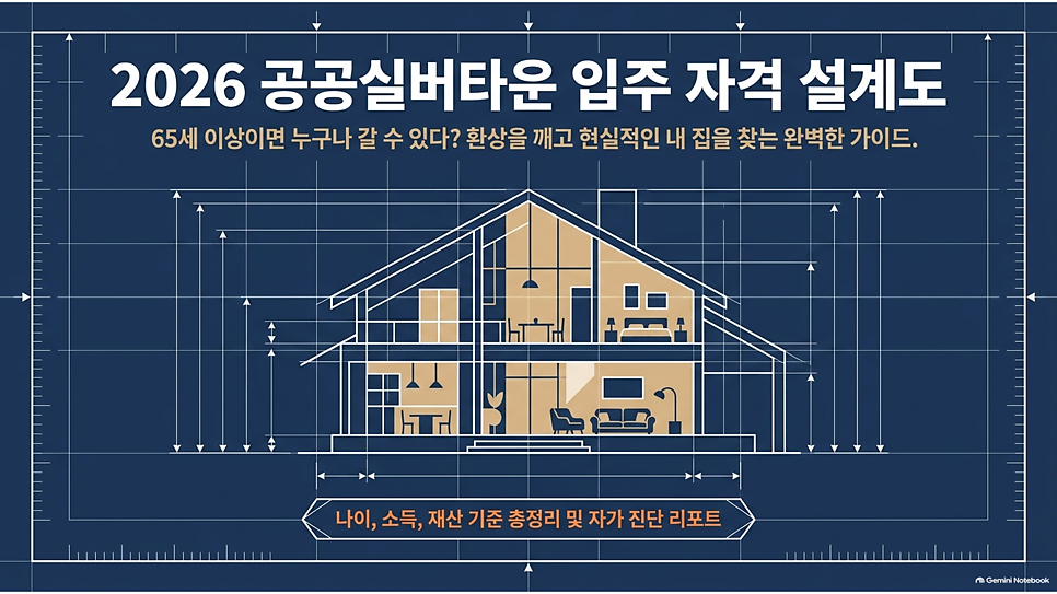 2026 공공실버타운 입주 자격 설계도