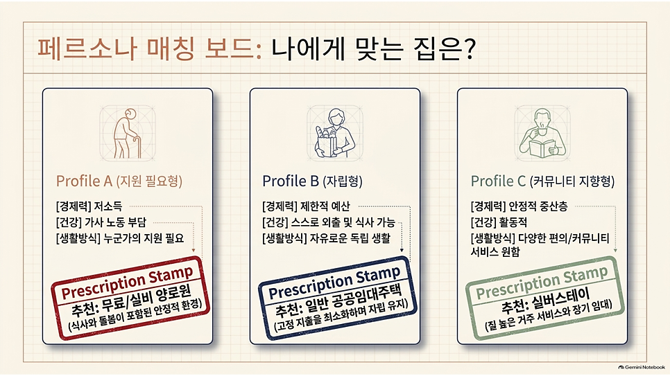 페르소나 매칭 보드: 나에게 맞는 집은?