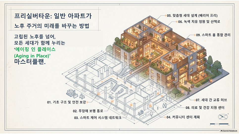 프리실버타운: 일반 아파트가 노후 주거의 미래를 바꾸는 방법