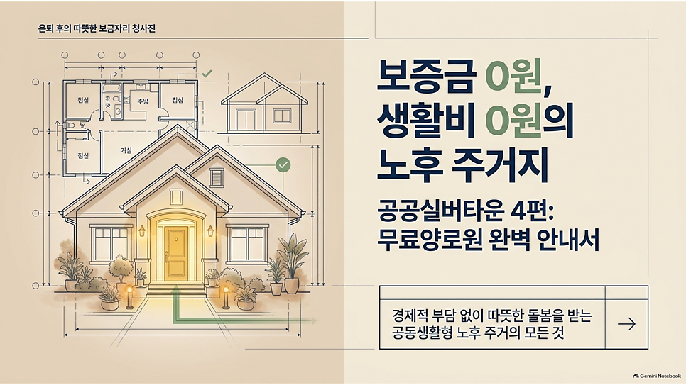 보증금 0원, 생활비 0원의 노후 주거지: 공공실버타운 4편 무료양로원 완벽 안내서