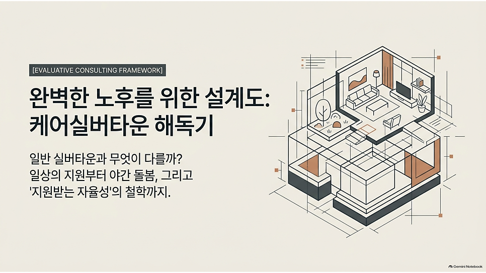 완벽한 노후를 위한 설계도: 케어실버타운 해독기
