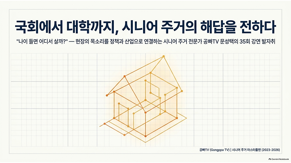 국회에서 대학까지, 시니어 주거의 해답을 전하다