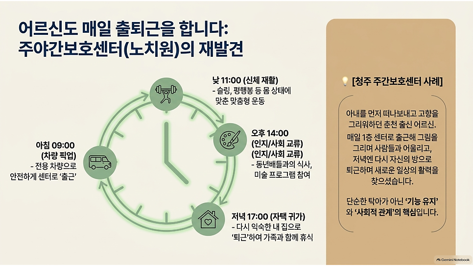 어르신도 매일 출퇴근을 합니다: 주야간보호센터(노치원)의 재발견