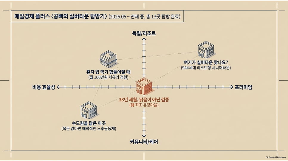 매일경제 플러스 공빠의 실버타운 탐방기 연재 소개