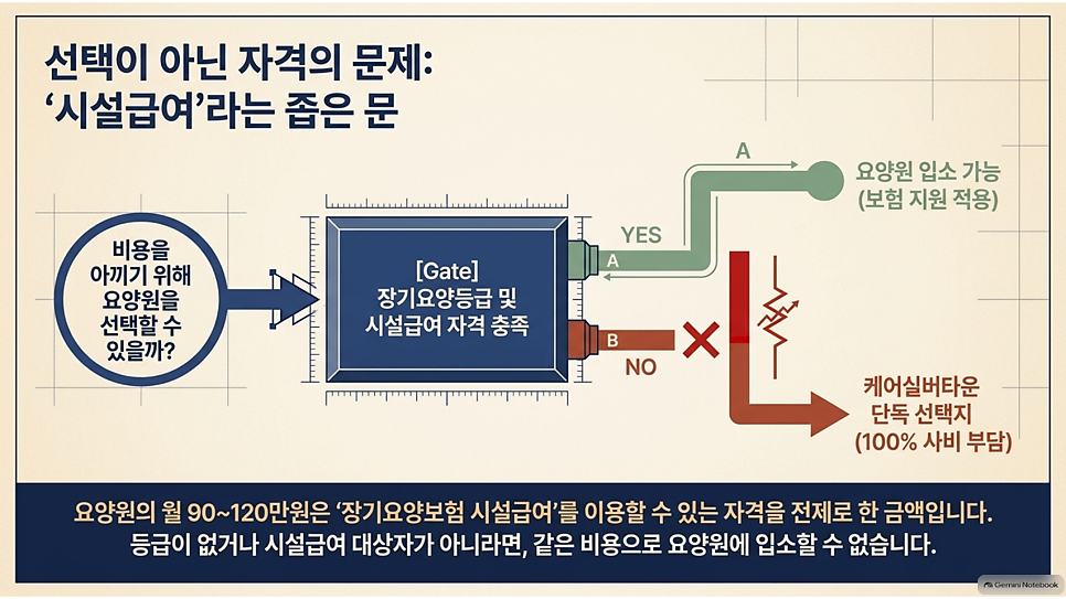 선택이 아닌 자격의 문제: 시설급여라는 좁은 문