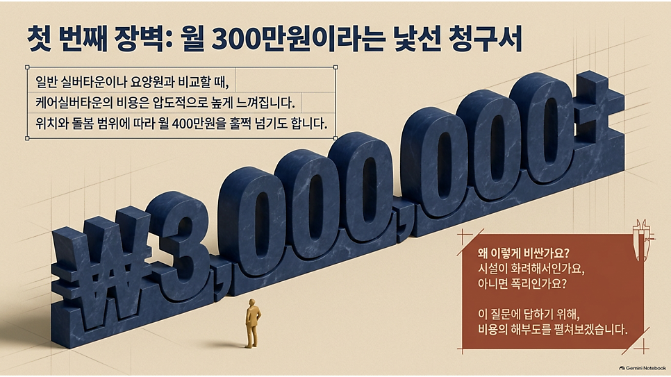 첫 번째 장벽: 월 300만원이라는 낯선 청구서