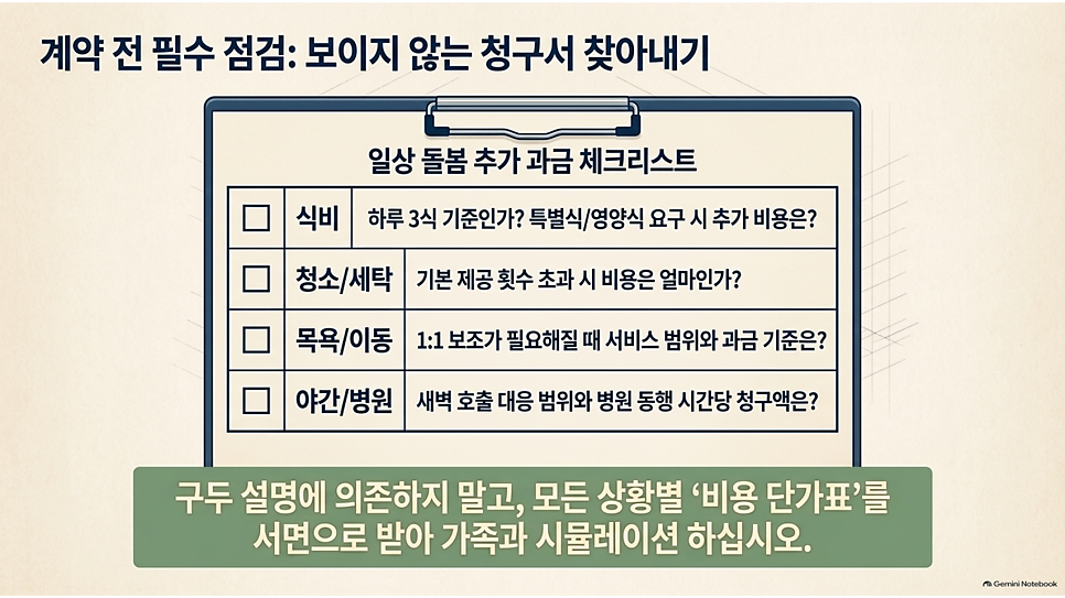 계약 전 필수 점검: 보이지 않는 청구서 찾아내기