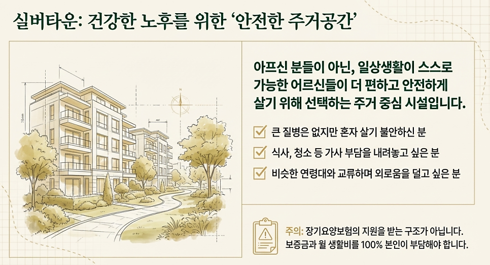 실버타운: 건강한 노후를 위한 안전한 주거공간