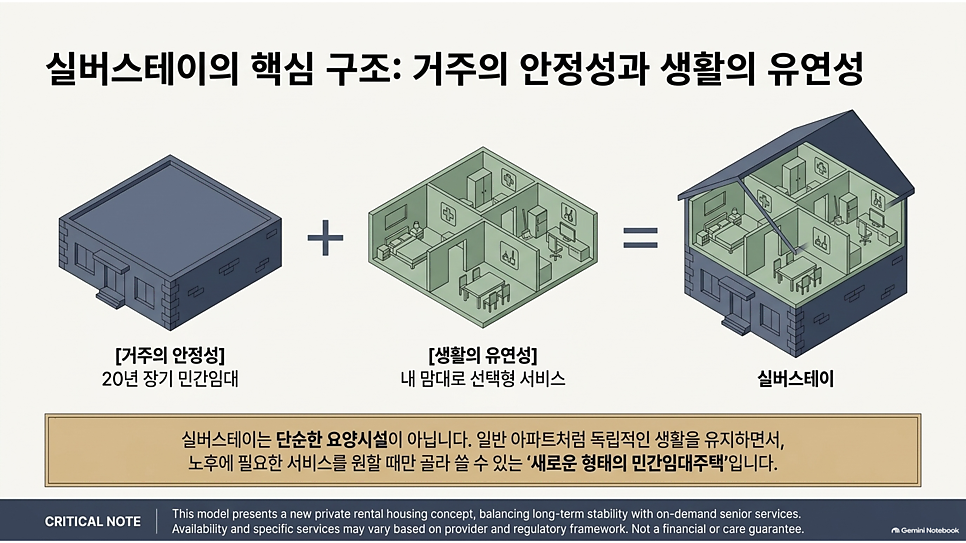 실버스테이의 핵심 구조: 거주의 안정성과 생활의 유연성