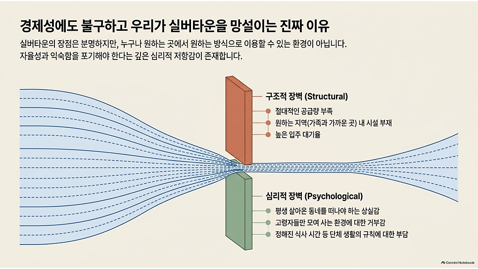 경제성에도 불구하고 우리가 실버타운을 망설이는 진짜 이유