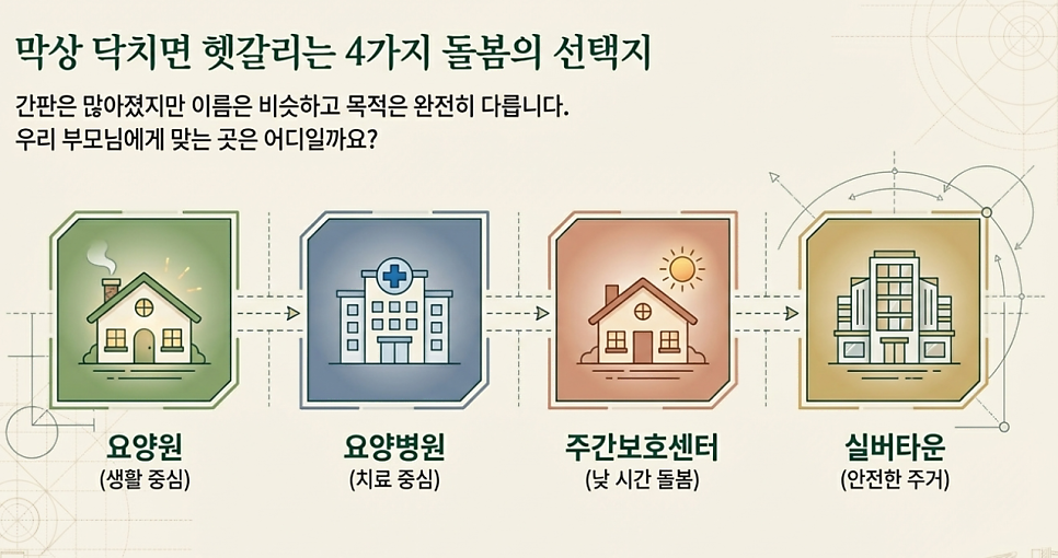 막상 닥치면 헷갈리는 4가지 돌봄의 선택지